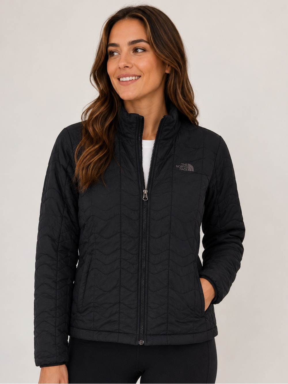 The North Face Women’s Black Quilted Lightweight Insulated Jacket Medium